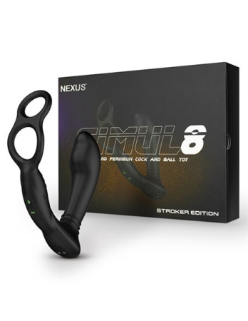 NEXUS Simul8 Stroker Edition - массажер простаты с движением и эрекционным кольцом